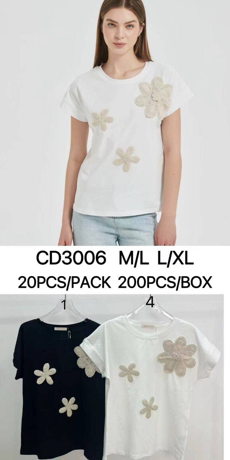Bluzki damskie  Roz M/L-L/XL, Mix Kolor Paczka 10 szt